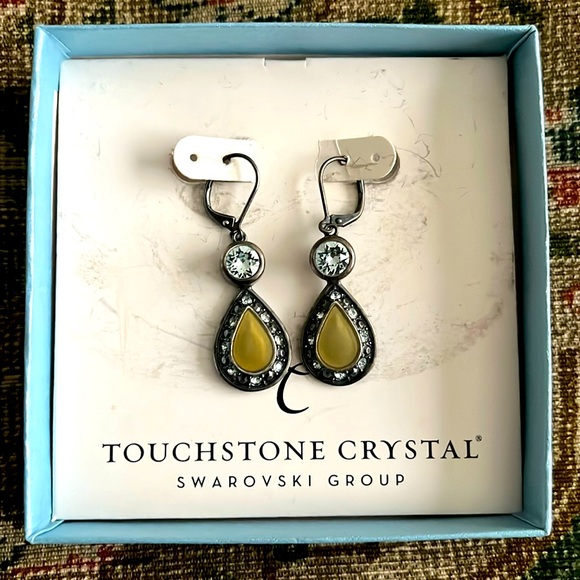 Touchstone Crystal by Swarovski Drop Earrings - Picture 1 of 1